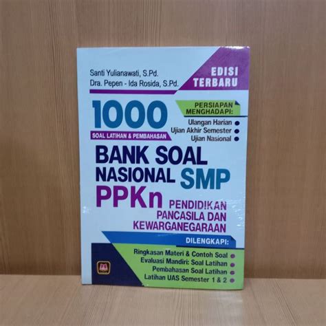 Buku Bank Soal Latihan Dan Pembahasan Bank Soal Nasional Ppkn Smp