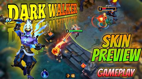 Auto Chess MOBA SPACE WALKER SKIN PREVIEW GAMEPLAY DARK WALKER SKIN