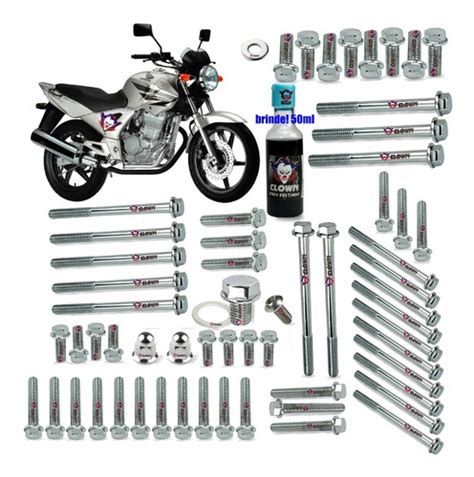 Clown Kit Parafusos Cromado Motor Cbx 250 Twister Todas B1c