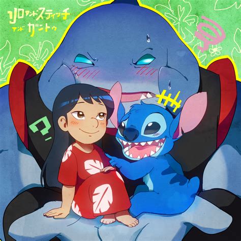 lilo and stitch and gantu by y-yuki on DeviantArt