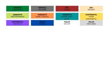 World Climate Map Worksheet by Jade Goodwin | Teachers Pay Teachers