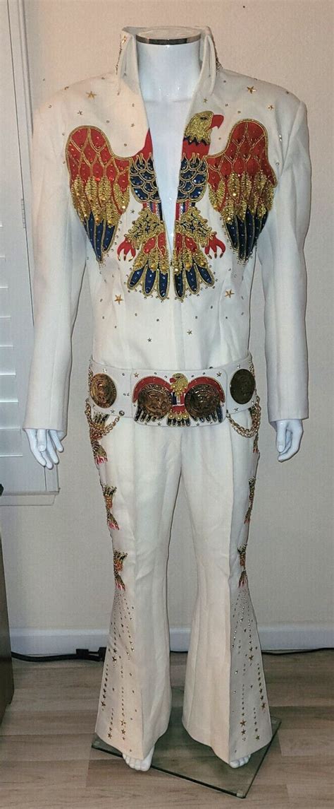 Elvis Presley Reproduction American Eagle Jumpsuit Belt And Etsy