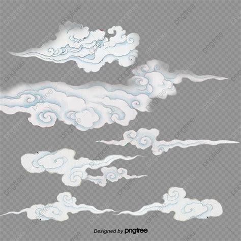 Auspicious Clouds PNG Transparent, Cartoon White Chinese Auspicious Clouds, Chinese Style, Cloud ...