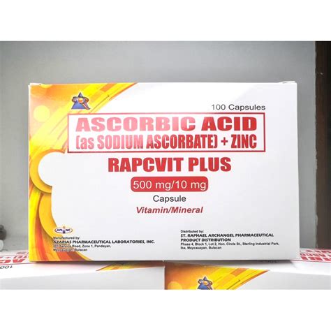 Rapcvit Plus Vitamin C With Zinc Sodium Ascorbate With Zinc