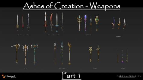 Ashes Of Creation Deep Dive Weapons Part 1 Youtube