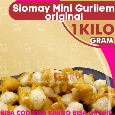 Jual Gurilem Siomay Mini Kering 1KG Toping Seblak Baso Aci Di Lapak