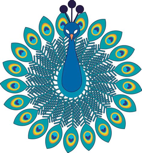 Peacock Motif Vector Art Icons And Graphics For Free Download