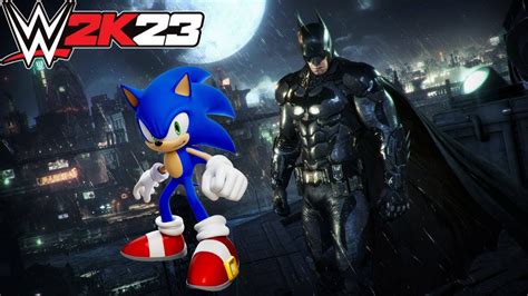 Batman Vs Sonic The Hedgehog Wwe 2k23 Youtube