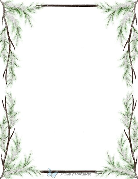 Pine Tree Page Border