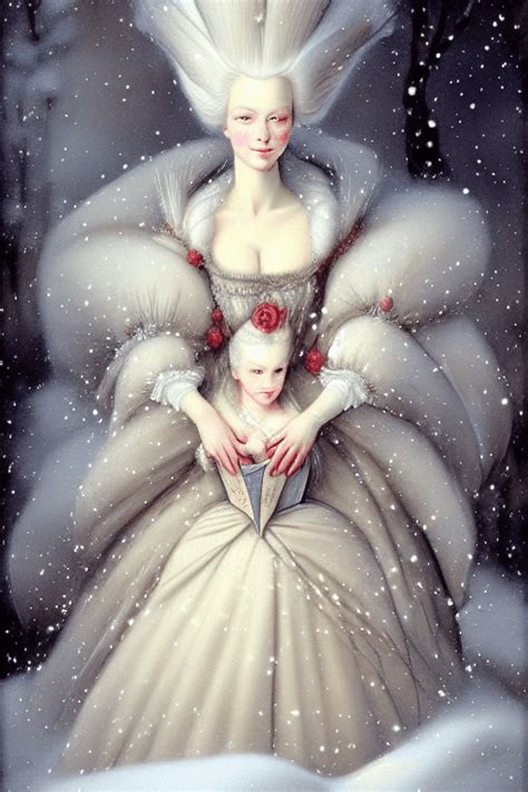 Christmas In The Snow With Marie Antoinette And Leonardo Da Vinci