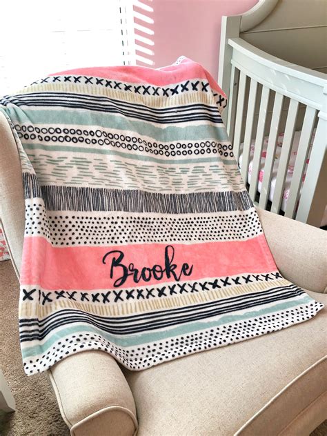 Personalized Baby Blanket Custom Blanket Cozy Name Blanket | Etsy