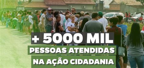 MAIS DE 5000 MIL PESSOAS ATENDIDAS NA AÇÃO CIDADANIA EM TUCUMÃ