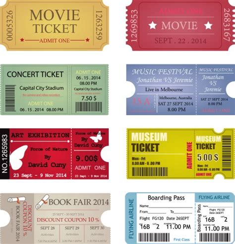 Ticket Shape Vector Images (over 6,800)