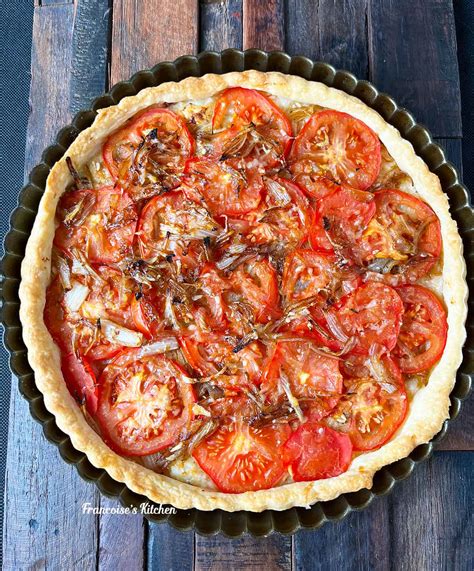 Classic French Tomato And Mustard Tart Francoise S Kitchen