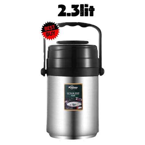 304 Stainless Steel Thermal Heat Insulation Hot Lunch Pot Box Thermos Food Jar Thermal Lunch Box