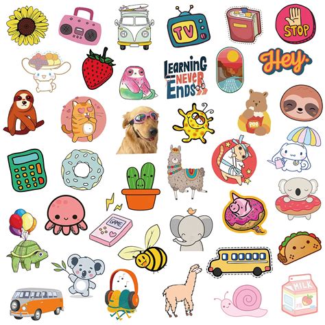 300 Pcs Water Bottle Stickers For Kids Teens Vinyl Vsco Waterproof