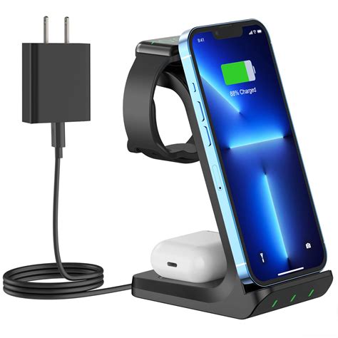 3 in 1 Wireless Charger Stand,Fast Wireless Charger Stand Station ...