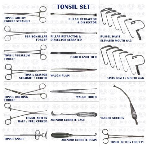 Steel Surgical Equipments Ent Tonsillectomy Set For Hospital Clinic At