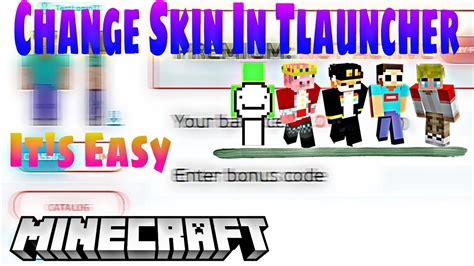 Change Skin In Minecraft Tlauncher YouTube