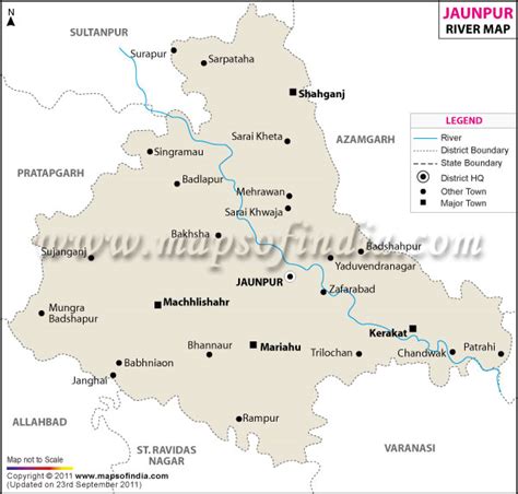 Jaunpur River Map