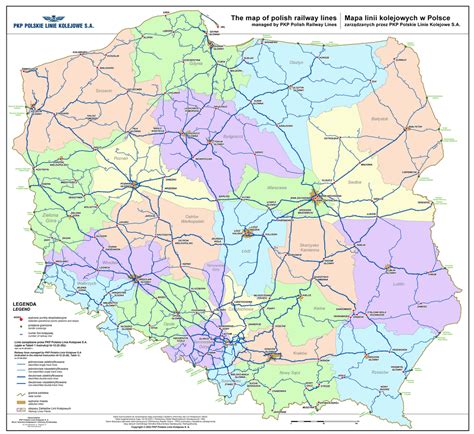 Maps PKP Polskie Linie Kolejowe S A