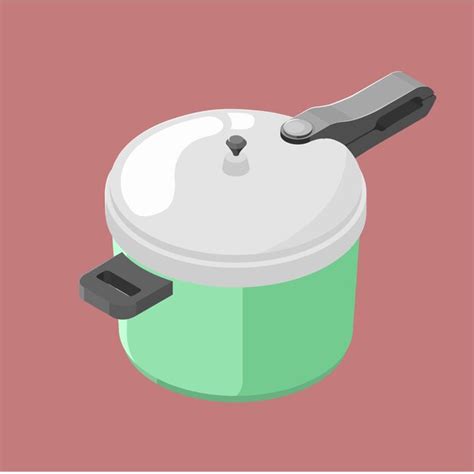 Premium Vector Pressure Cooker Isometric Illustration