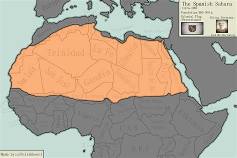 Map Of The Spanish Sahara If You Have Any Idea Of How This Could