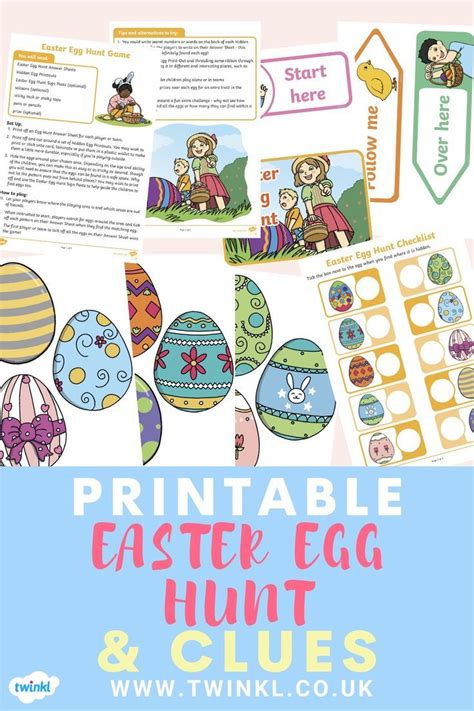 Printable Easter Egg Hunt And Clues For An Eggciting Adventure