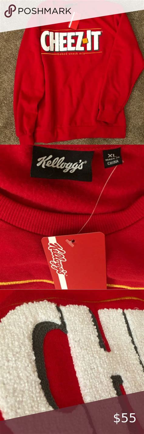 Cheez It Kellogg Brand Sweatshirt Xl Nwt Mens Sweatshirts