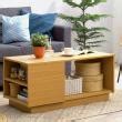 Promo Dekoruma Moku Coffee Table Meja Tamu Minimalis Dengan Rak Susun