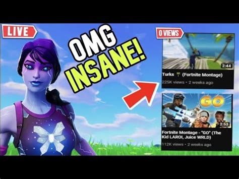 Reacting To Subscribers Fortnite Montages Live Road To K Subscribers