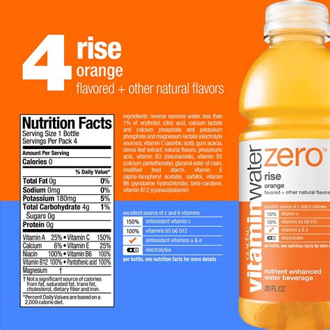 Vitaminwater Zero Electrolyte Enhanced Water W Vitamins Variety Pack