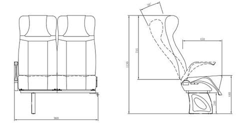 Coach Passenger Seat With Armrest Seat Belt Ece Safety Certification