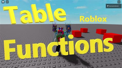 A Complete List Of Roblox Functions Roblox Studio Tutorial Youtube