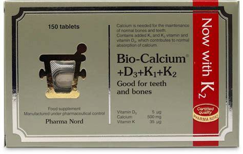 Pharma Nord Bio Calcium D3k1k2 500mg 150 Tablets Medino