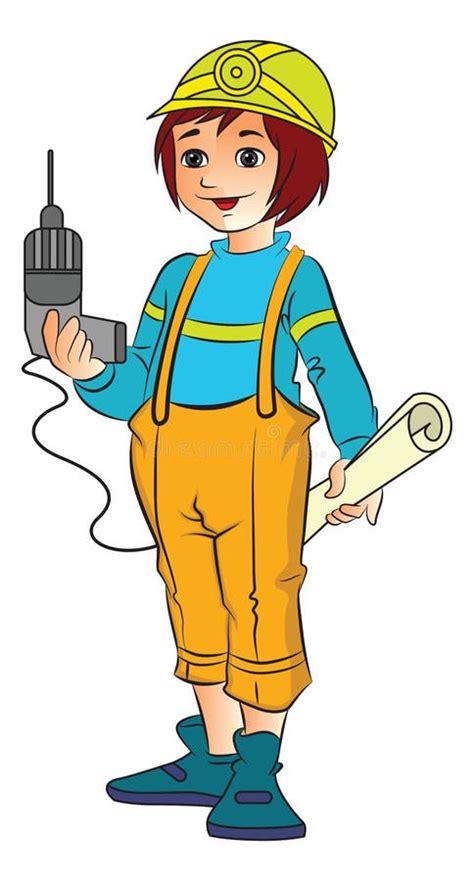 Civil Engineer Working Clipart