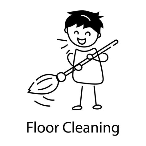 Trendy Floor Cleaning 40874654 Vector Art at Vecteezy