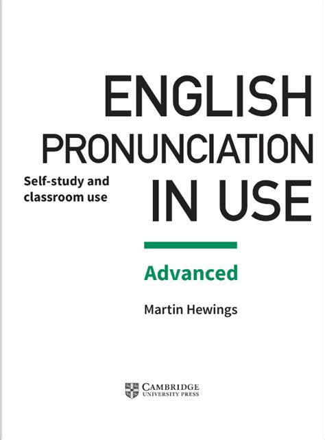 English Pronunciation In Use Advanced Book With Answers And