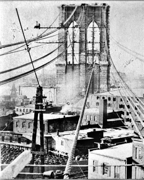 Bridge Construction, East River, 5x7 Photo, Suspension Bridge, National ...