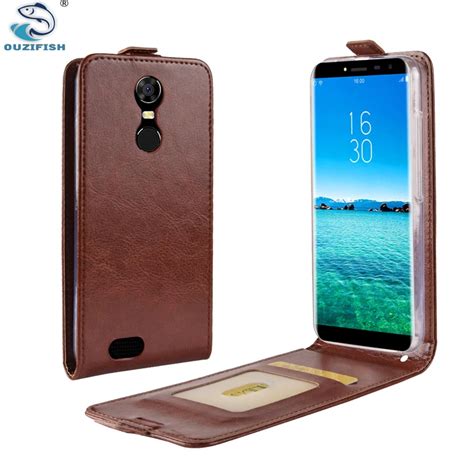 Ouzifish Oukitel C Case Flip Luxury Leather Protective Cover For