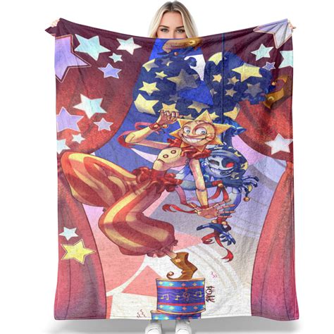 Sunnydrop Moondrop Fnaf Security Breach Velvet 60IN 50IN Blanket