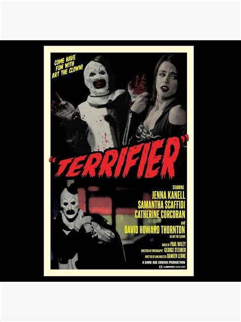 "Terrifier art the clown horror poster " Poster for Sale by Pandorazbox | Redbubble