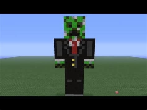 Minecraft Creeper In A Suit Skin