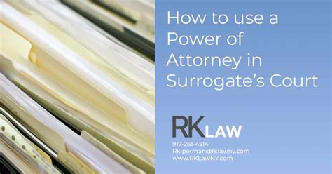 Record A Power Of Attorney Regina Kiperman Esq Rk Law Pc