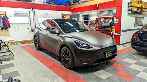 Tesla Model Y Phantom Black Concept Wraps