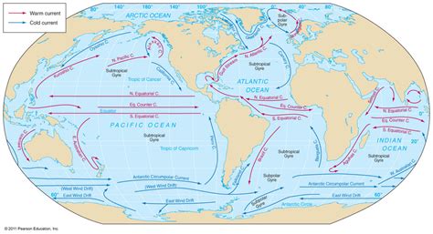 World Map Of Ocean Currents - Map