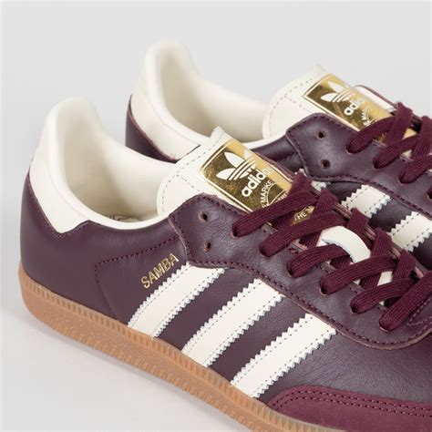 adidas Originals Samba OG W (Maroon/Cream White/Gold Metallic) - ID0477 - Consortium