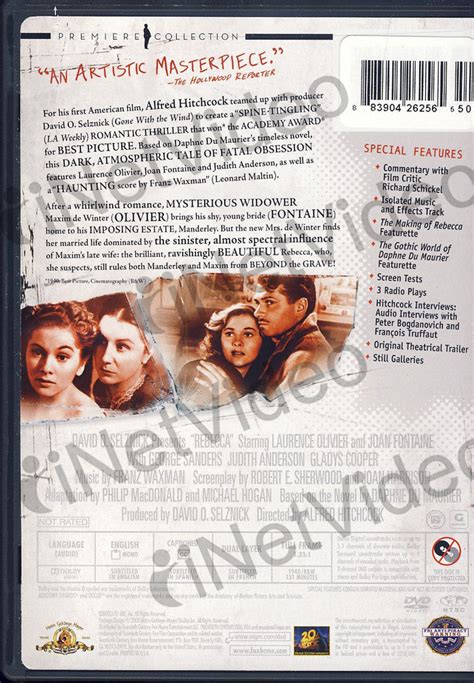 Rebecca - Premiere Collection (MGM) on DVD Movie