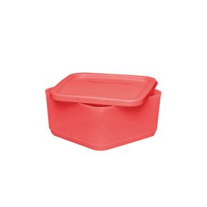 Refri Line Quadrada Salmão 650ml Compras Tupperware