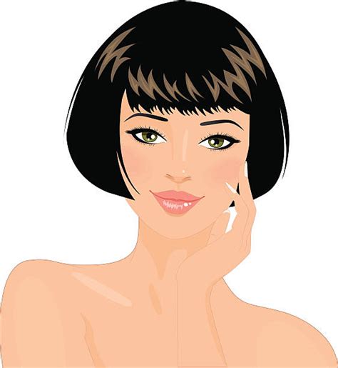 Green Eyes Black Hair Illustrations Royalty Free Vector Graphics